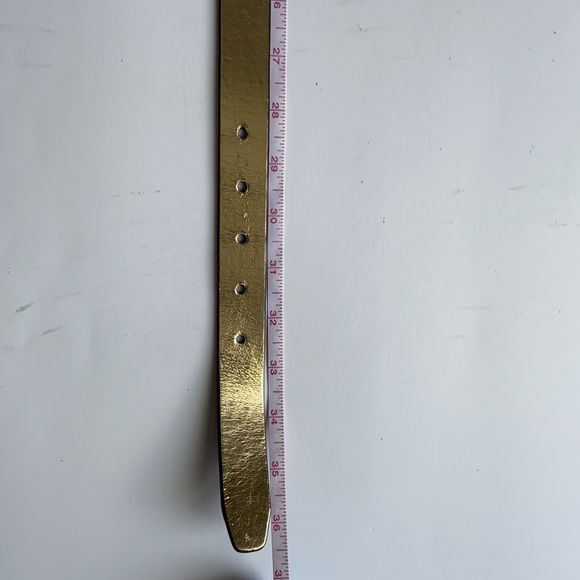 DKNY Ladies Black/Gold Belt - Picture 5 of 5